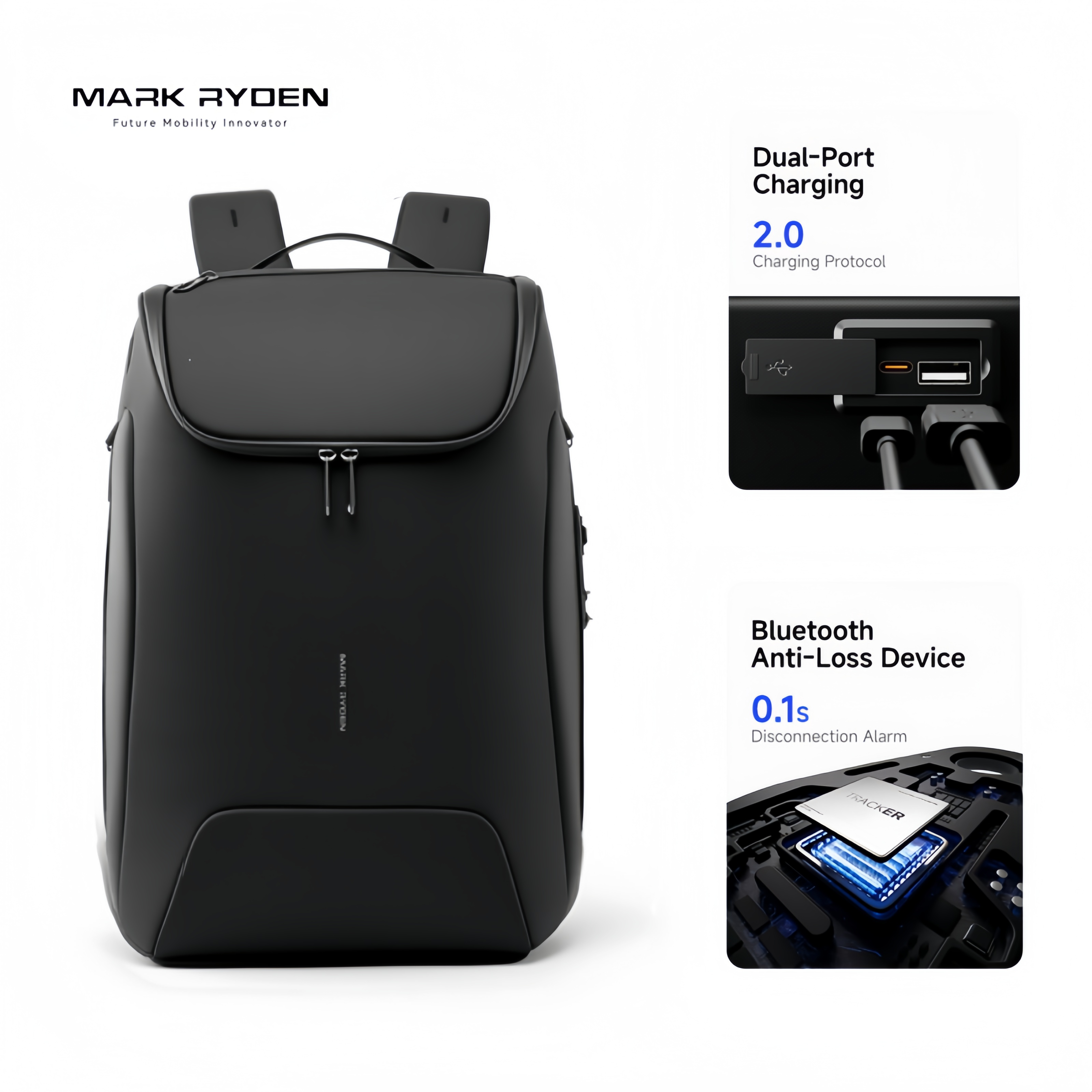 Men Shoes China - MARK RYDEN 31L Smart Men's Backpack