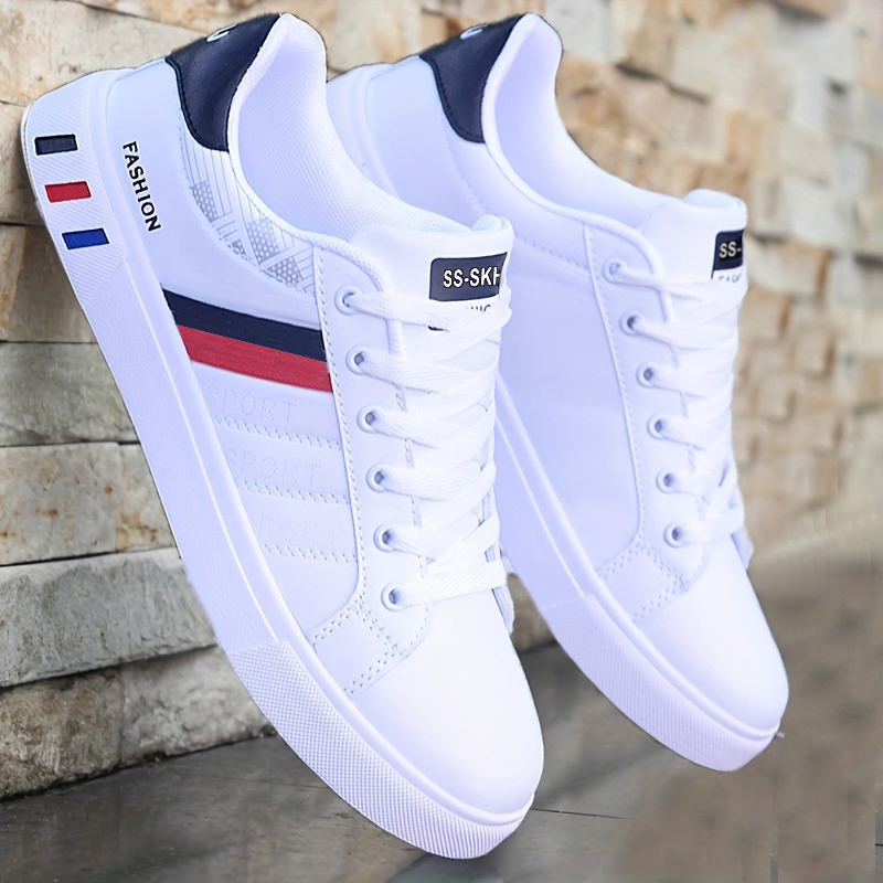 Men'S Shoes With Velcro - Men's Low-Top Skateboarding Sneakers - Breathable