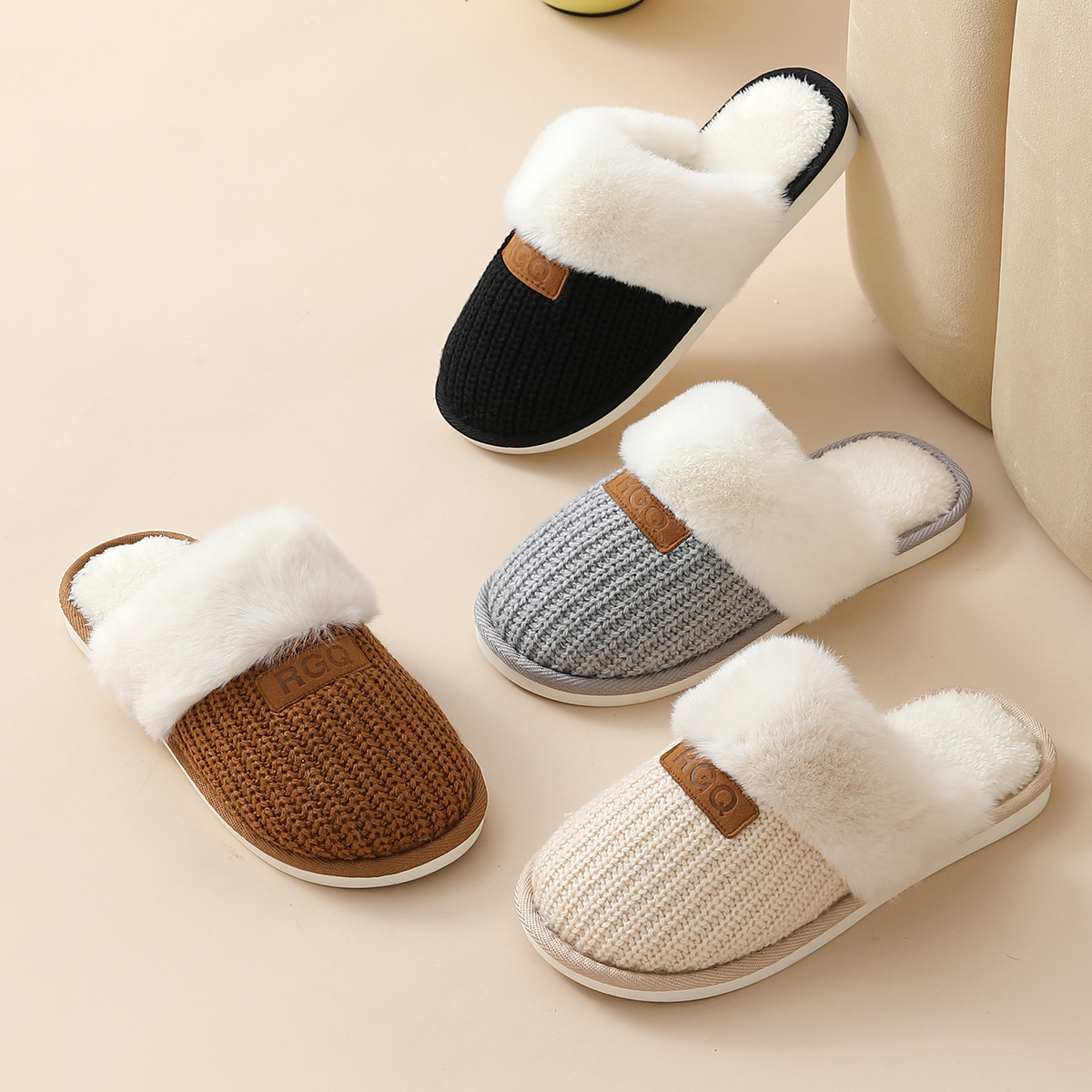 Men Shoes Winter - 2026 Warm Plush Winter Slippers Men