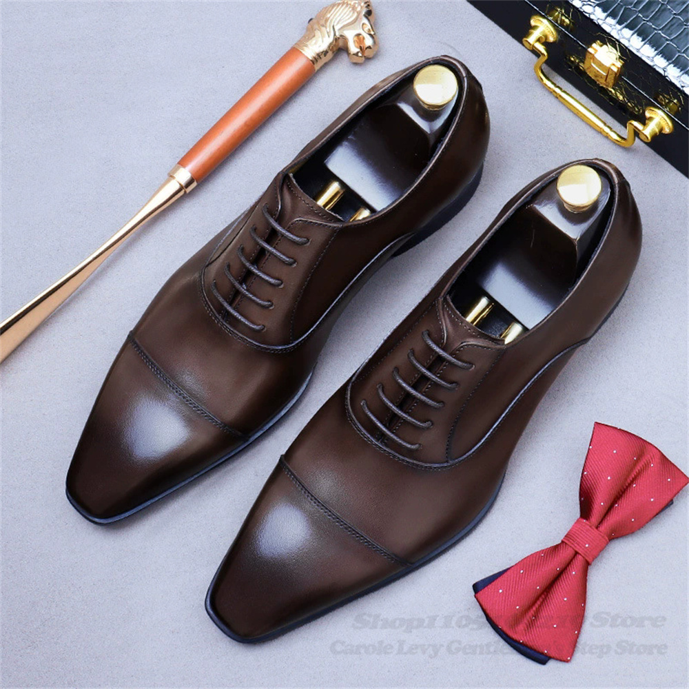 Men Oxford Leather Shoes New B - Men Shoes Oxford のレビューと価格