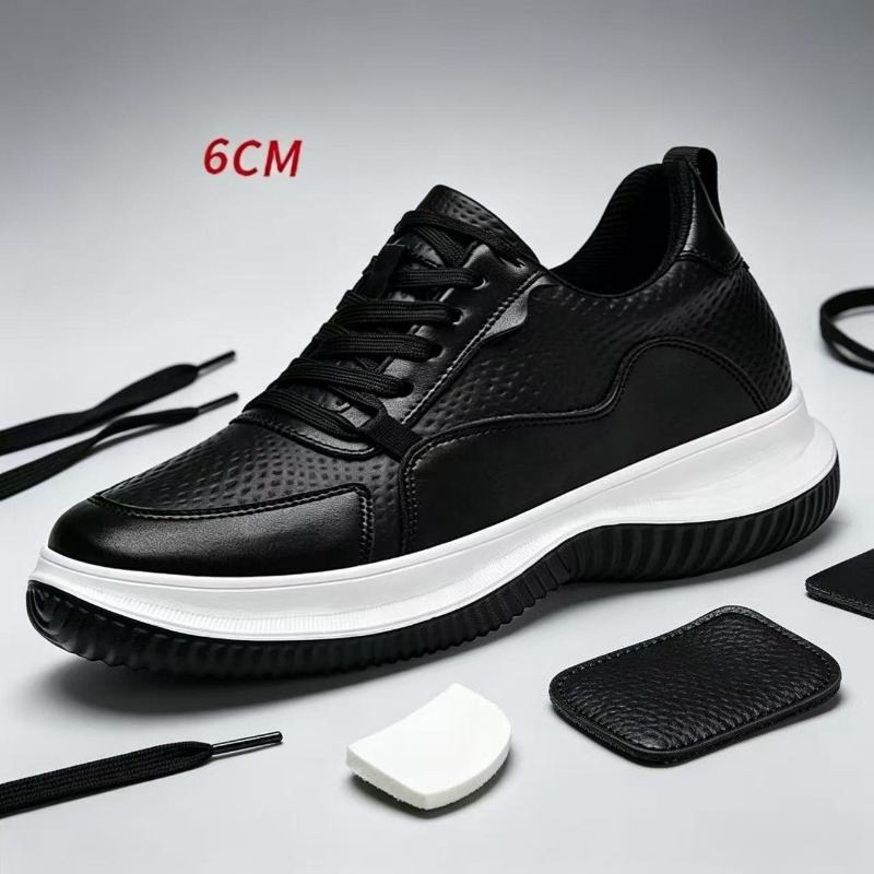 White Cow Leather Elevator Sne - Men'S Shoes To Increase Height のレビューと価格