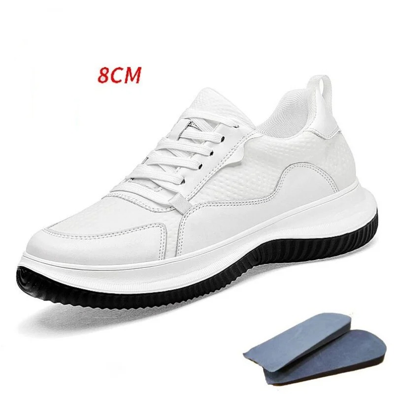 White Cow Leather Elevator Sne - Men'S Shoes To Increase Height のレビューと価格