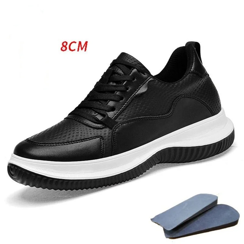 White Cow Leather Elevator Sne - Men'S Shoes To Increase Height のレビューと価格
