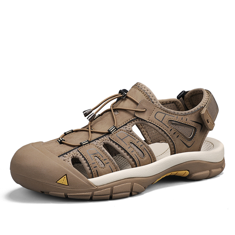 Men's Handmade Simple Sandals, - Men'S Shoes With Velcro のレビューと価格