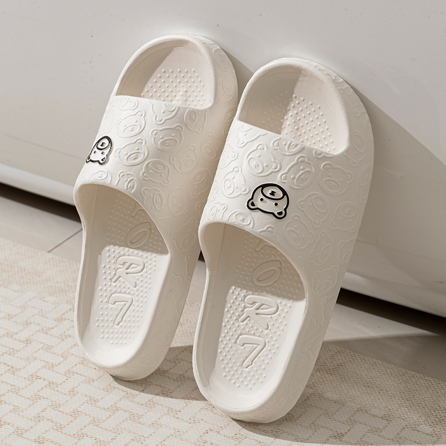 Printting Cute Bear Women Slip - Men'S Shoes With Platform のレビューと価格