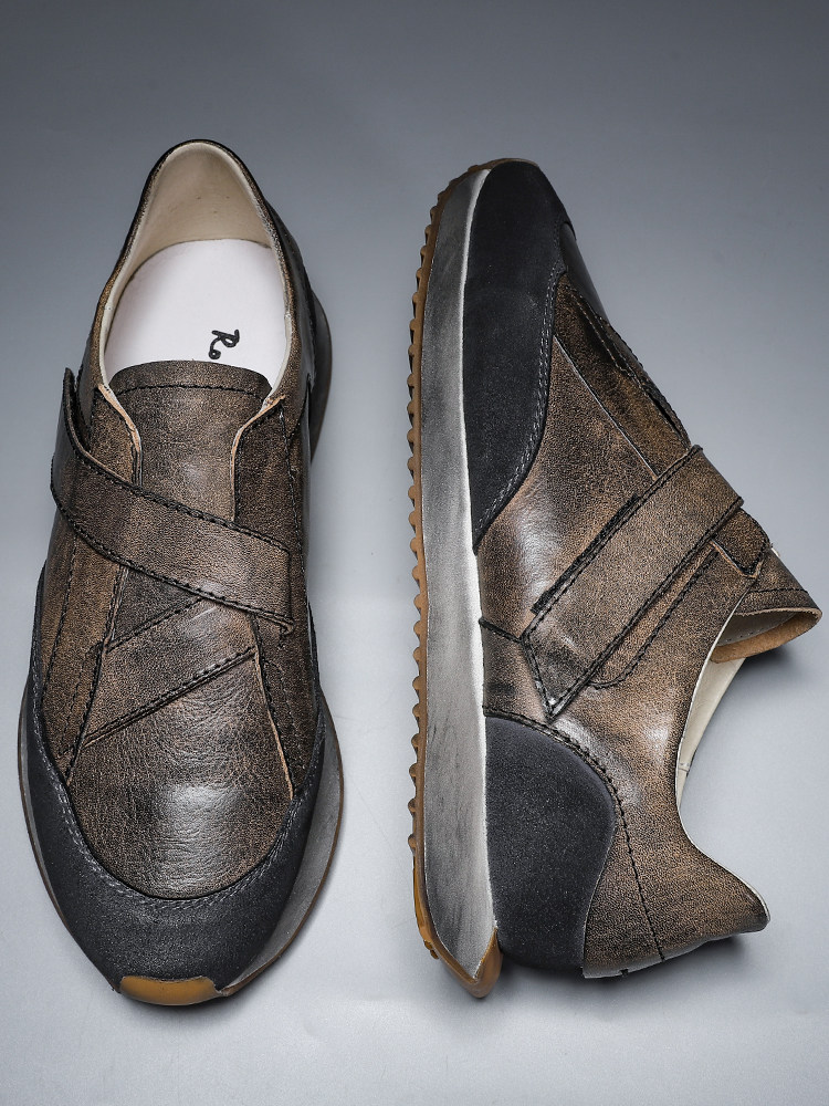 Retro Men's Shoes New Velcro T - Men'S Shoes With Velcro のレビューと価格