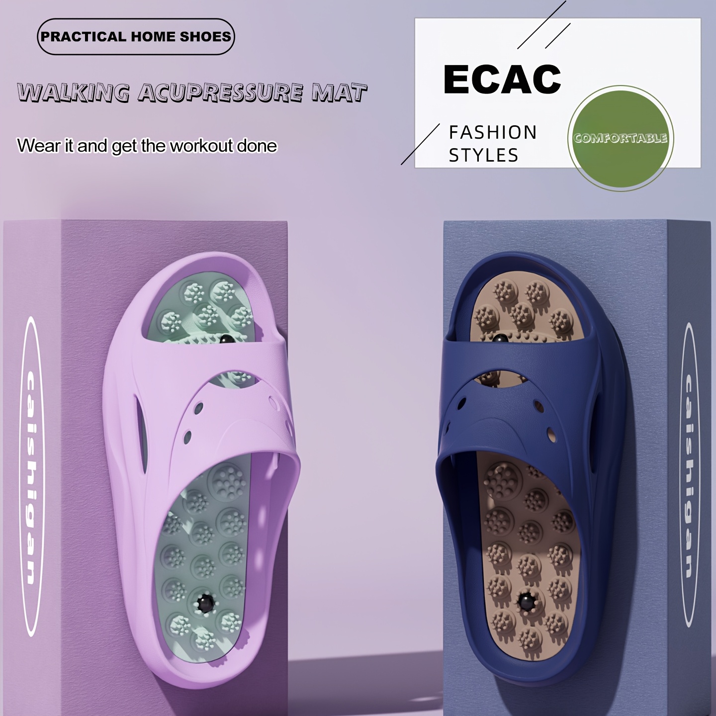 Women Men EVA Massage Slippers - Men'S Shoes With Platform のレビューと価格