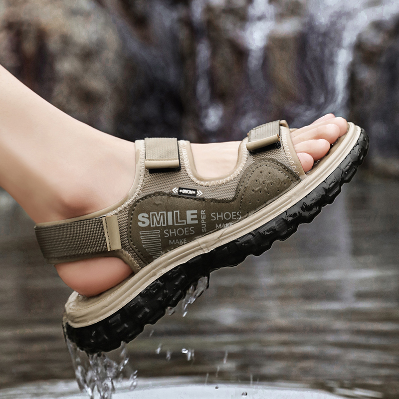 Men's 2026 New Summer Sandals, - Men'S Shoes With Velcro のレビューと価格