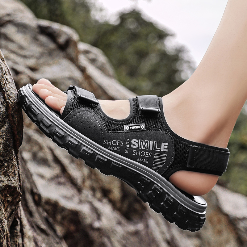 Men's 2026 New Summer Sandals, - Men'S Shoes With Velcro のレビューと価格