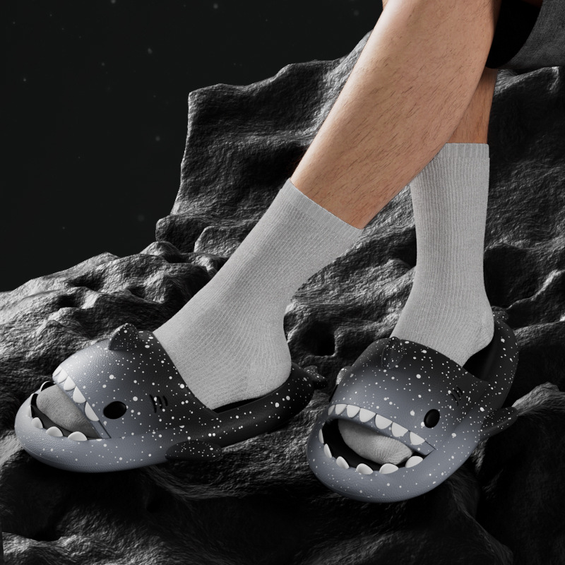 Cute Cartoon Shark Slippers Fo - Men Shoes Men のレビューと価格
