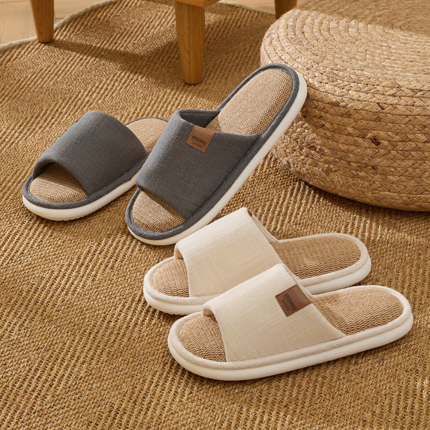 New Linen Women Slippers Comfo - Men'S Shoes With Platform のレビューと価格