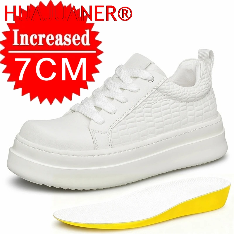 Men's Leather Elevator Shoes 7 - Men'S Shoes To Increase Height のレビューと価格