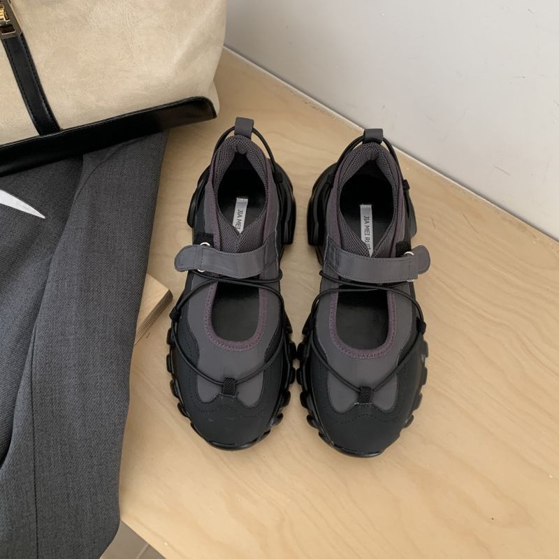 Sporty Chunky Platform Mary Ja - Men'S Shoes With Velcro のレビューと価格