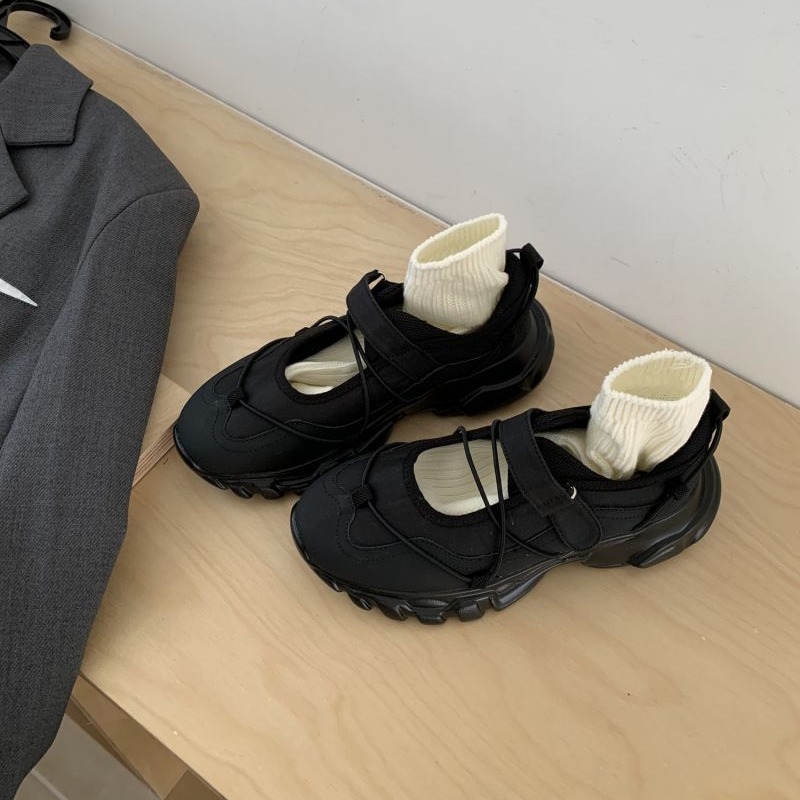 Sporty Chunky Platform Mary Ja - Men'S Shoes With Velcro のレビューと価格