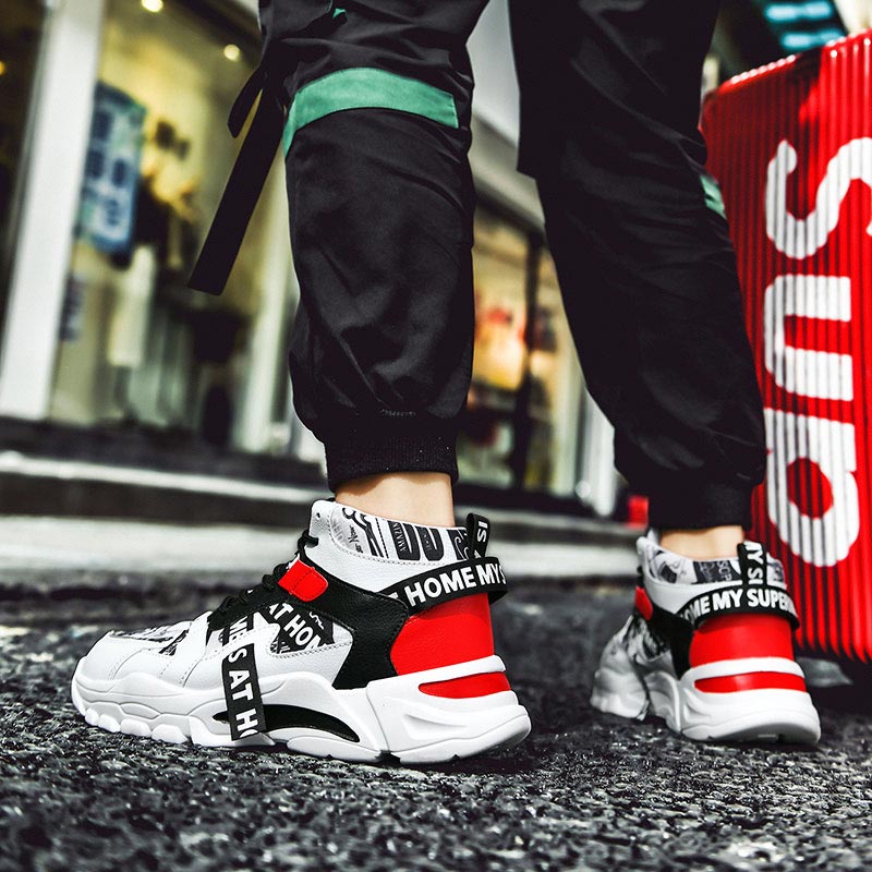 Large Size High Top Chunky Man - Men'S Shoes Half Cut のレビューと価格