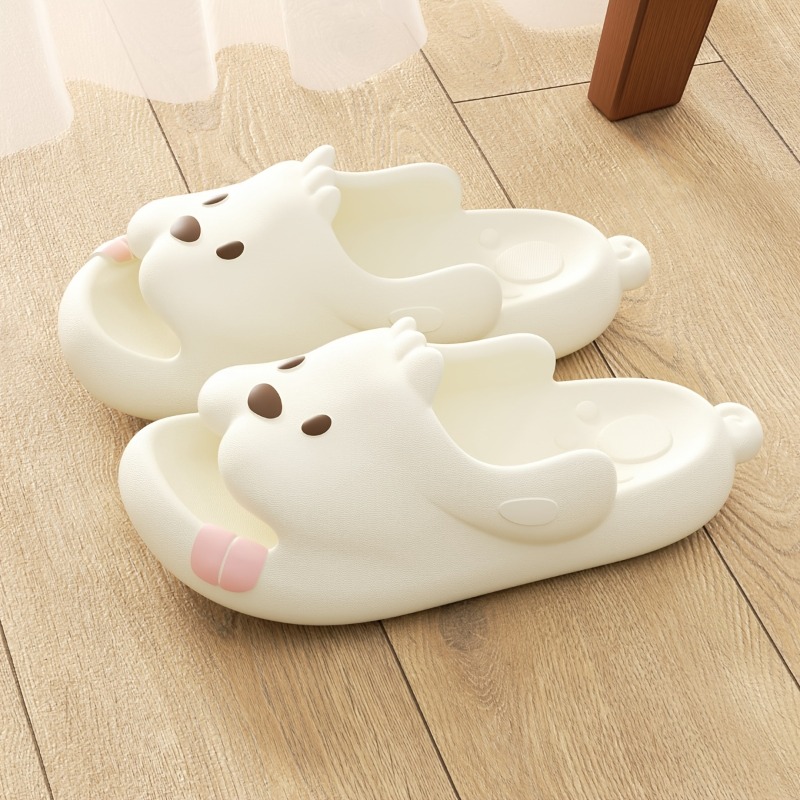 Cute Dog Cartoon Slippers Wome - Men'S Shoes With Platform のレビューと価格