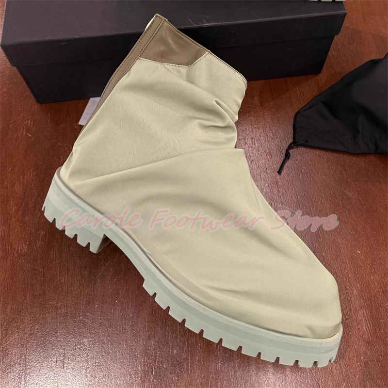 Pleated Nylon Cloth High Top M - Men'S Shoes To Increase Height のレビューと価格