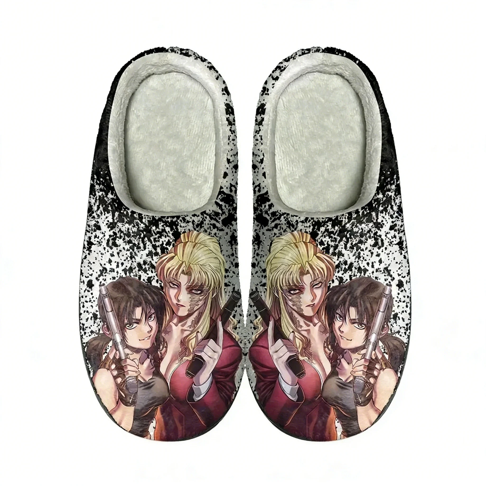 Anime Black Lagoon Home Cotton - Men Shoes Black のレビューと価格