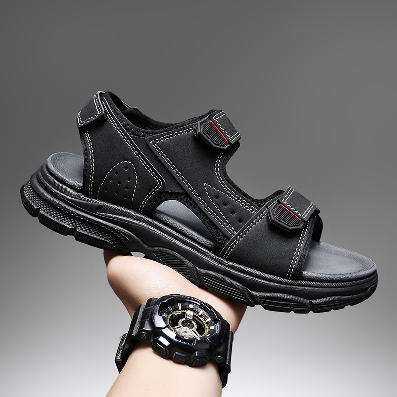 Men's Outdoor Sandals with Adj - Men'S Shoes With Velcro のレビューと価格