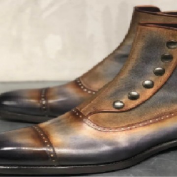 Men's Leather Suede Chelsea Bo - Men Shoes Office のレビューと価格