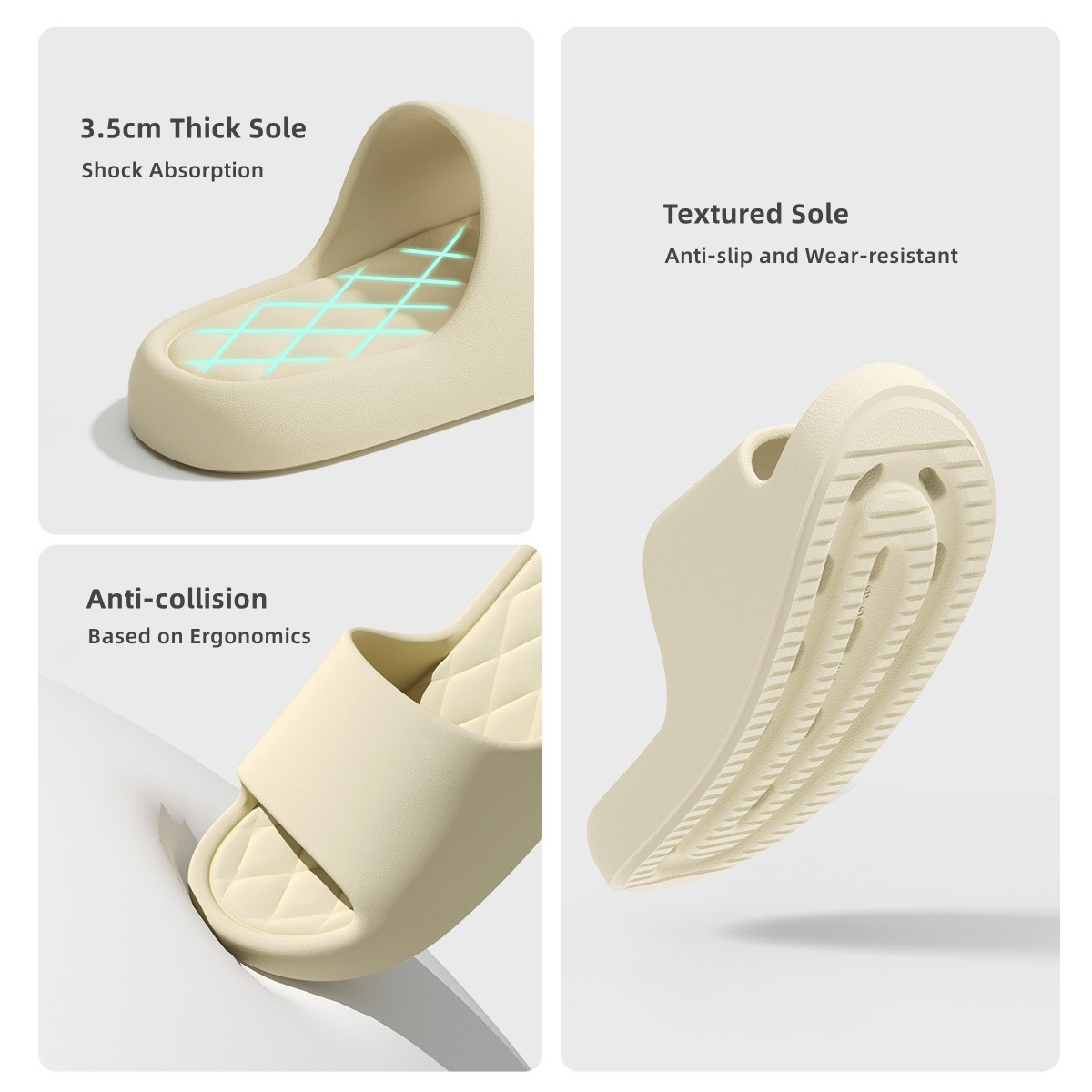 Women Summer Slippers 3.5cm Th - Men'S Shoes With Platform のレビューと価格