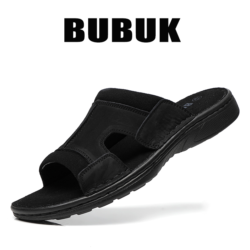 Bubuk Men's Outdoor Slip-On Le - Men Shoes Velcro のレビューと価格