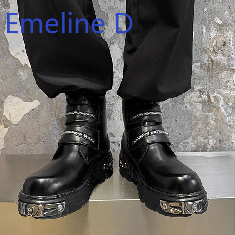 Dark Punk High Top Shoes Fashi - Men'S Shoes To Increase Height のレビューと価格