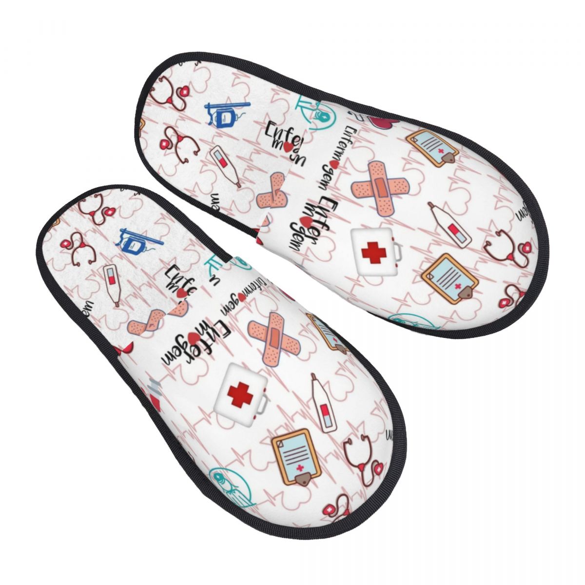 Print Heartbeat And Stethoscop - Men Shoes Winter のレビューと価格