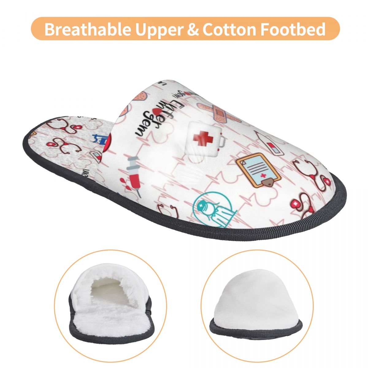 Print Heartbeat And Stethoscop - Men Shoes Winter のレビューと価格