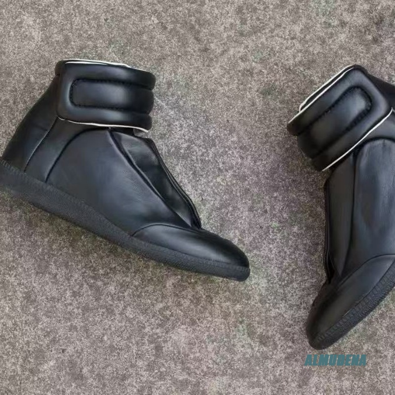 Black Solid Color Men's Casual - Men Shoes Velcro のレビューと価格
