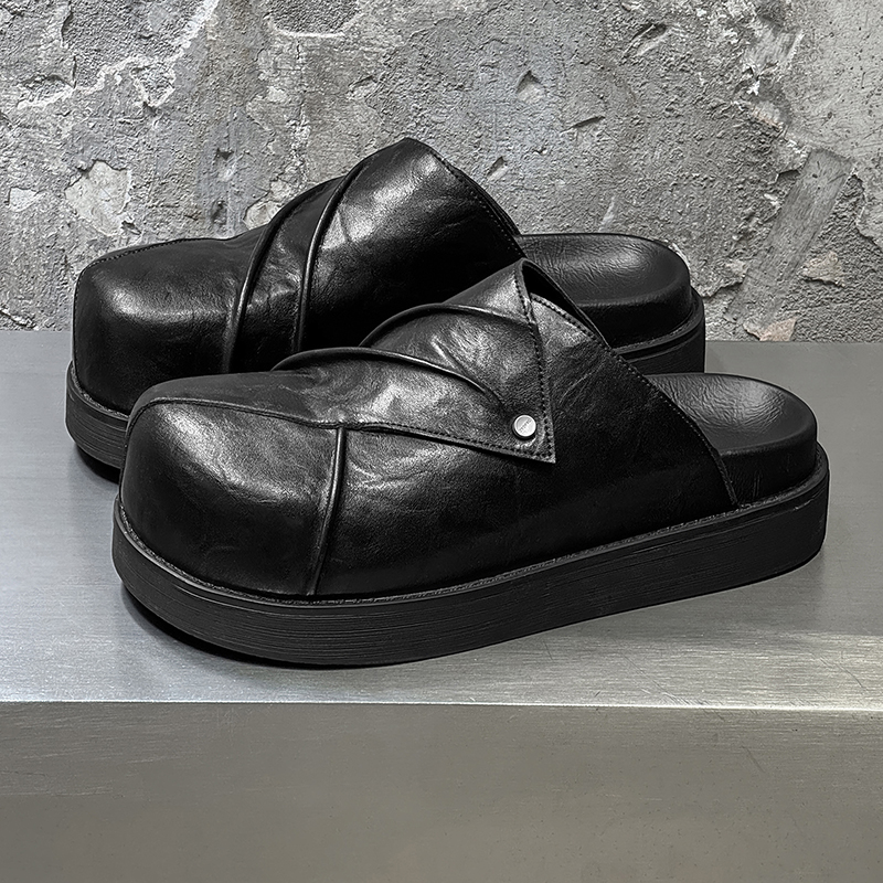 New Trendy Fashionable Men Lea - Men Shoes Black のレビューと価格