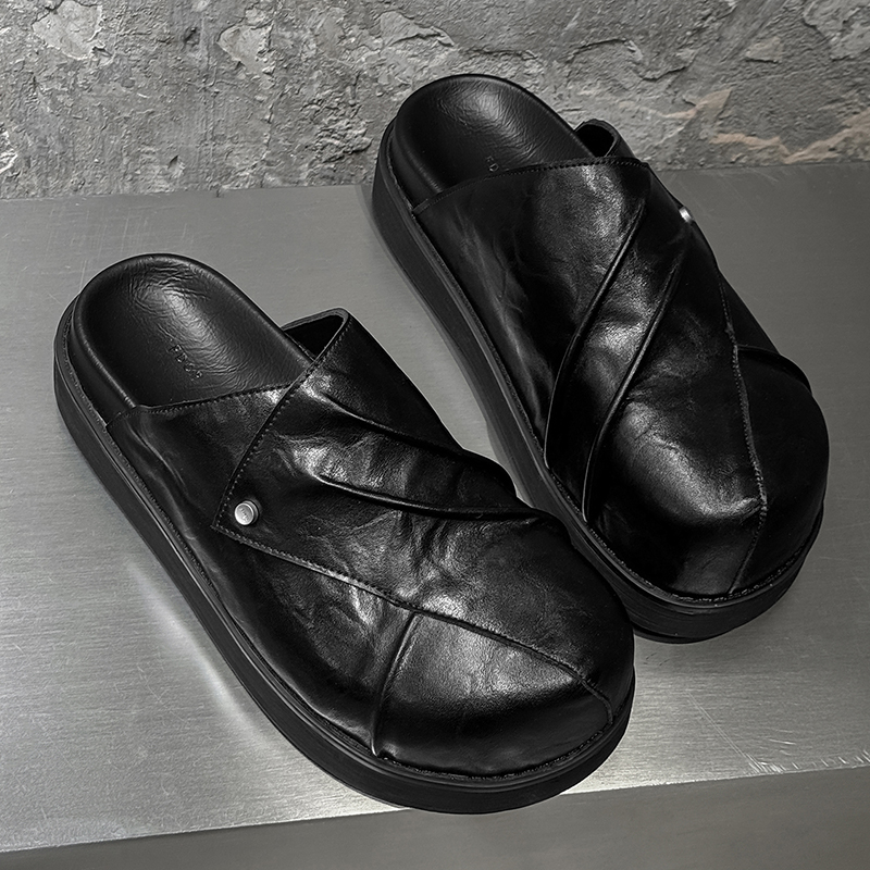 New Trendy Fashionable Men Lea - Men Shoes Black のレビューと価格
