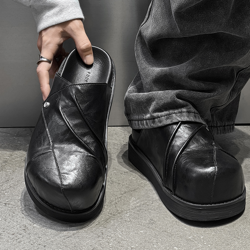 New Trendy Fashionable Men Lea - Men Shoes Black のレビューと価格
