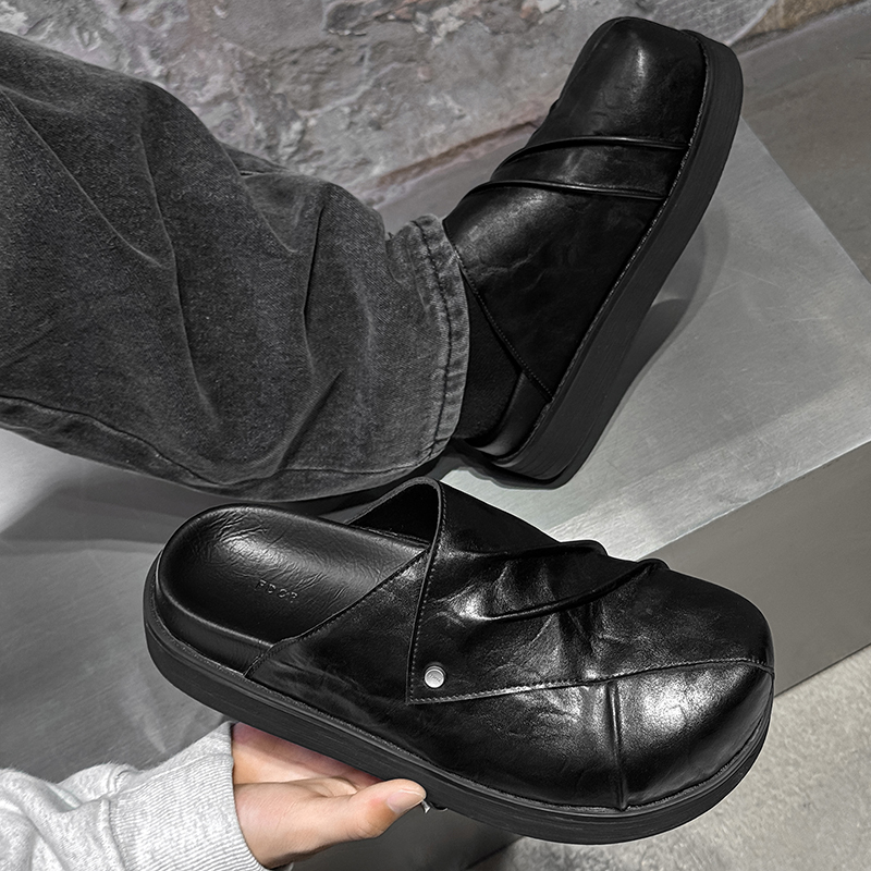 New Trendy Fashionable Men Lea - Men Shoes Black のレビューと価格