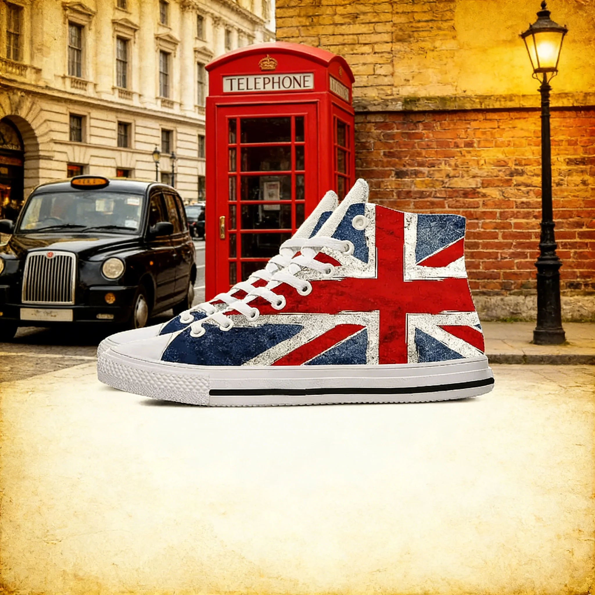 UK Flag 3D Print High Top Snea - Men Shoes Uk のレビューと価格