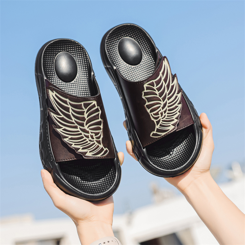 Mens Slide Slippers Adjustable - Men'S Shoes With Velcro のレビューと価格